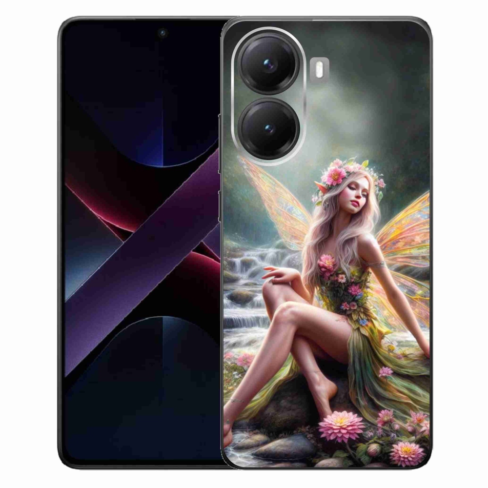 Gélový kryt mmCase na Xiaomi Poco X7 Pro 5G - motýlia žena 1