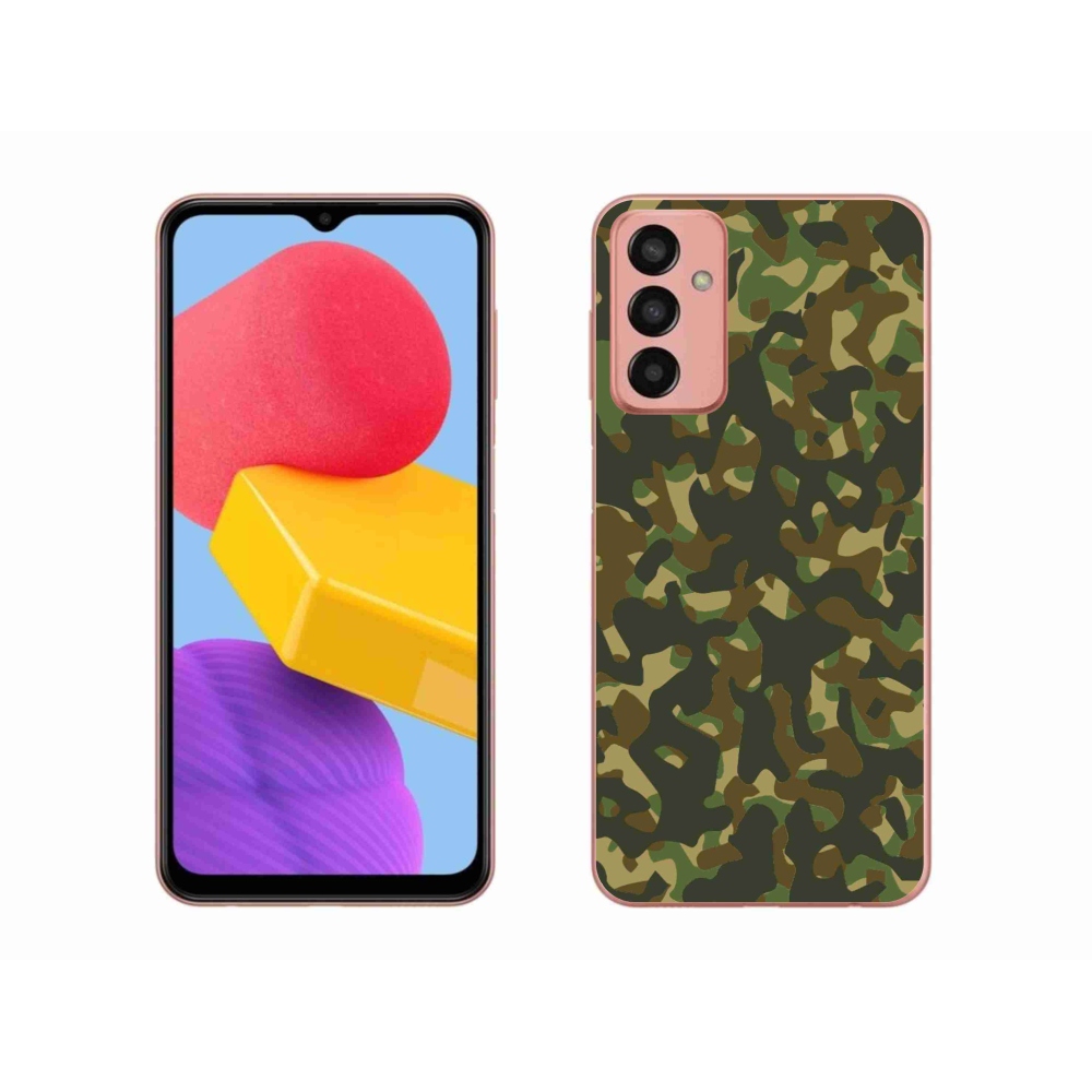 Gélový kryt mmCase na Samsung Galaxy M13 - maskáčový vzor 1