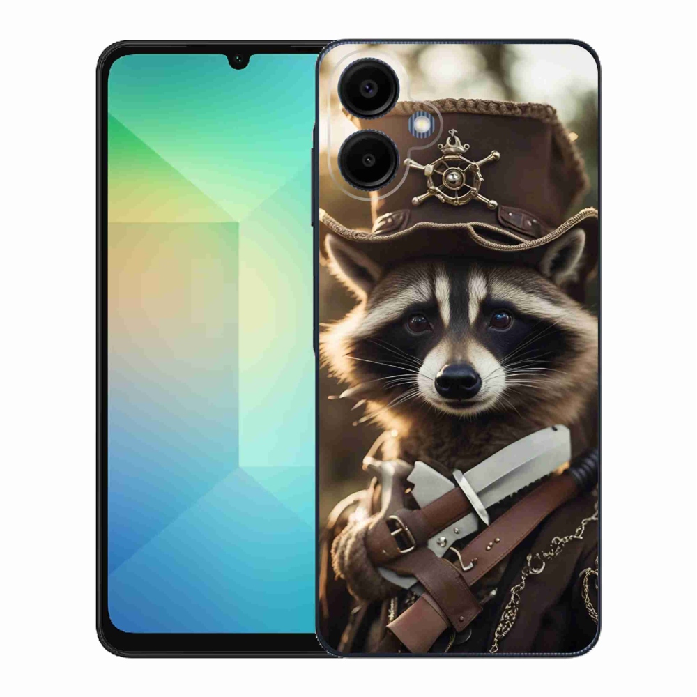 Gélový kryt mmCase na Samsung Galaxy A06 4G - mýval v uniforme