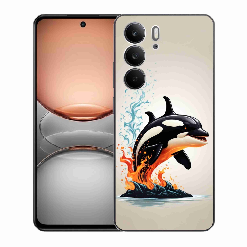 Gélový kryt mmCase na Realme C75 - kosatka