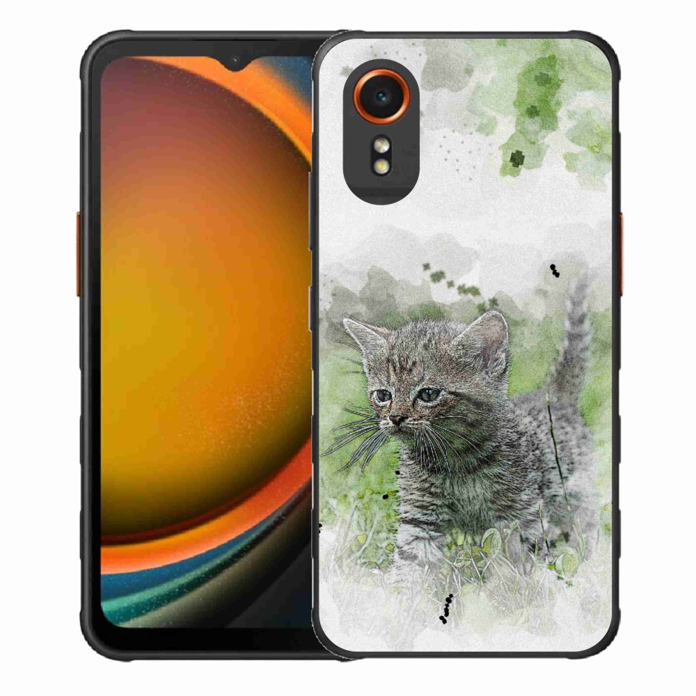 Gélový kryt mmCase na Samsung Galaxy Xcover 7 - roztomilé mačiatko 1