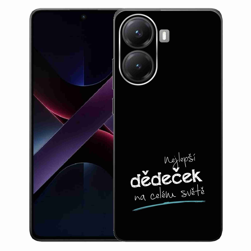 Gélový kryt mmCase na Xiaomi Poco X7 Pro 5G - najlepší dedko 3 čierne pozadie
