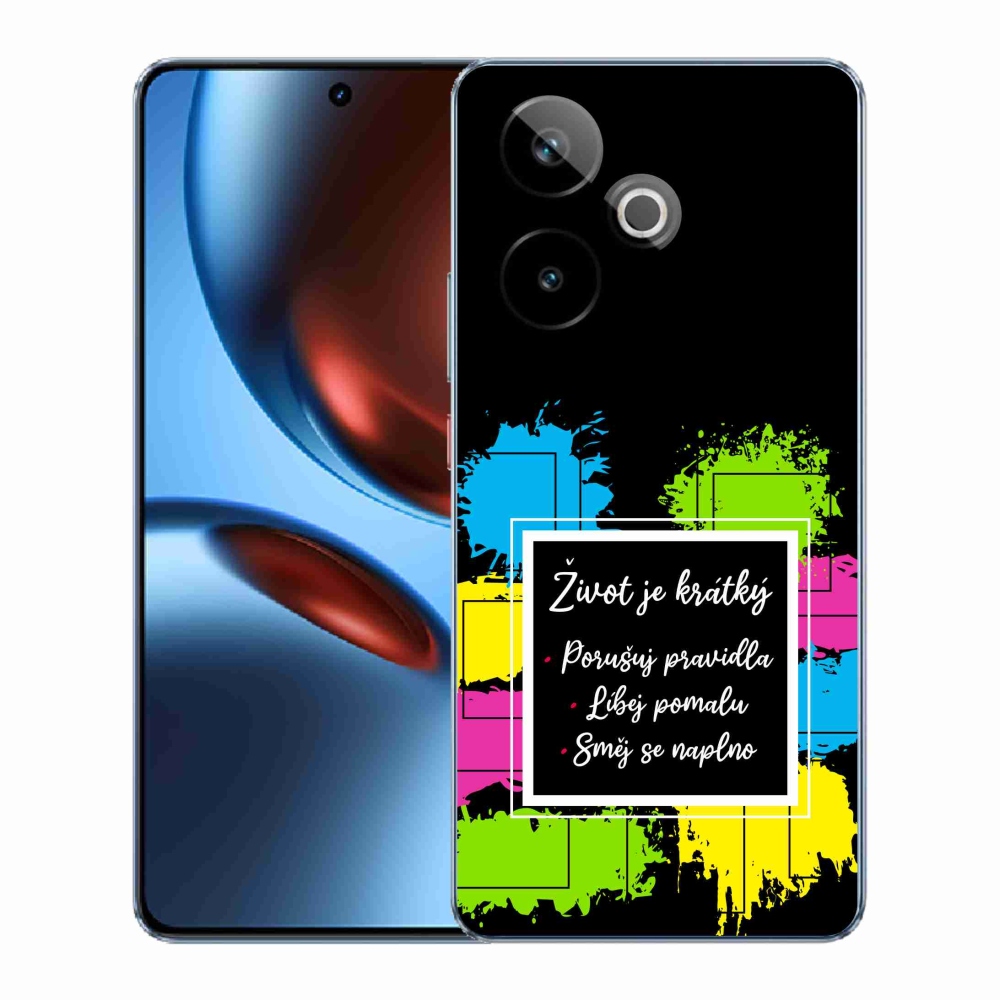 Gélový kryt mmCase na Realme GT 7 5G/GT 7T 5G - citát 5 čierne pozadie