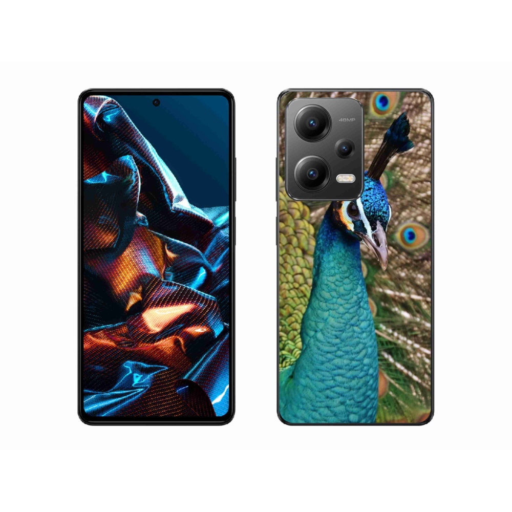 Gélový kryt mmCase na mobil Xiaomi Redmi Note 12 Pro 5G - páv