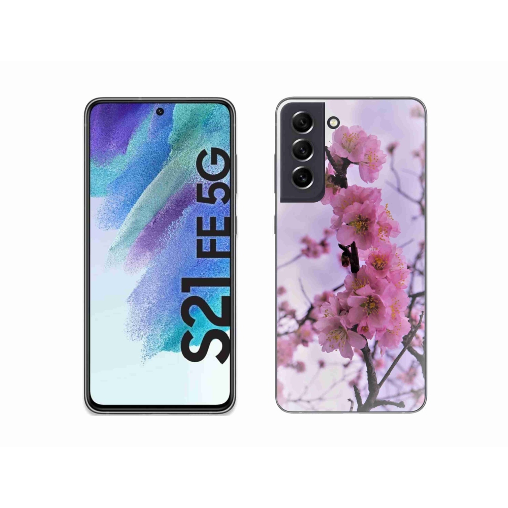 Gélový kryt mmCase na Samsung Galaxy S21 FE 5G - kvety 7