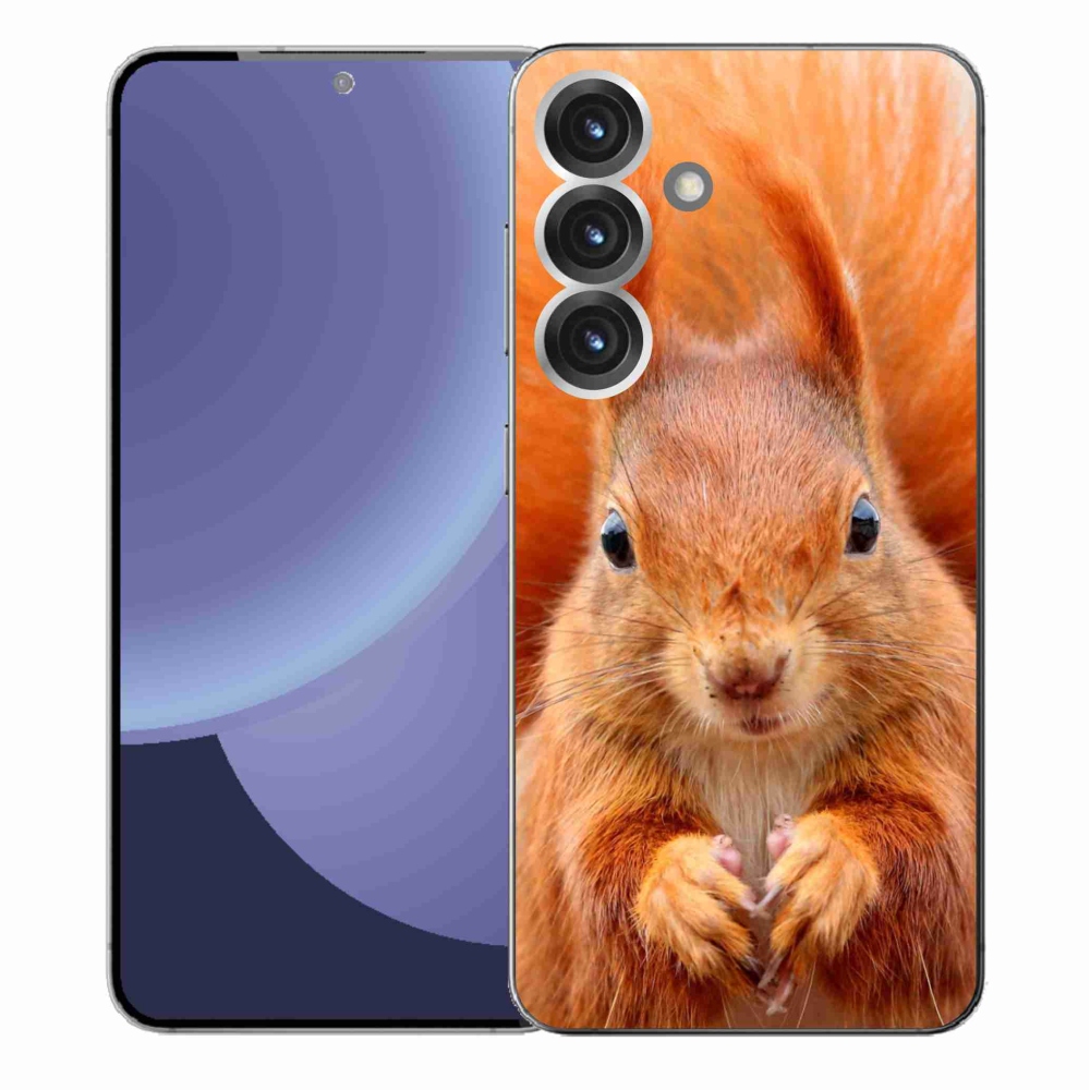 Gélový kryt mmCase na Samsung Galaxy S25+ - veverička