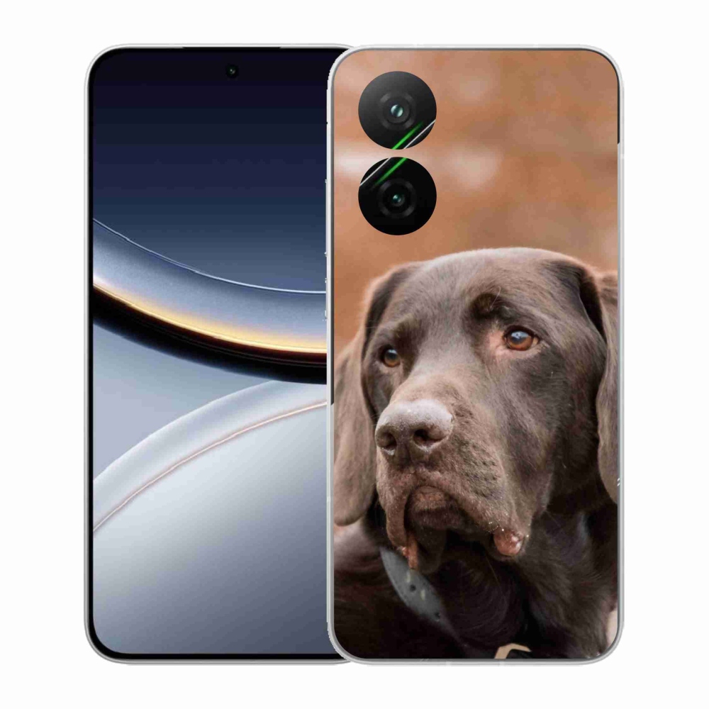 Gélový kryt mmCase na Xiaomi Poco F7 5G - hnedý labrador