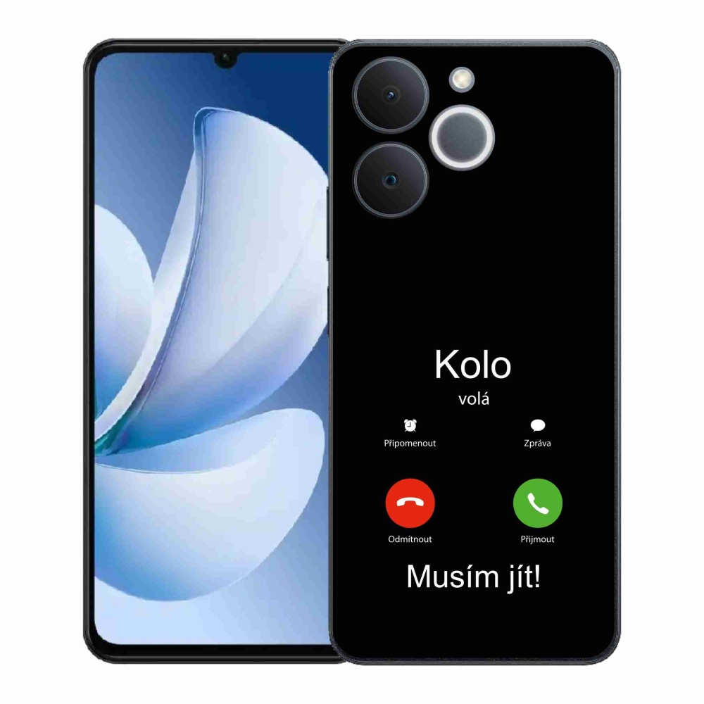 Gélový kryt mmCase na Realme Note 70T - bicykel volá čierne pozadie