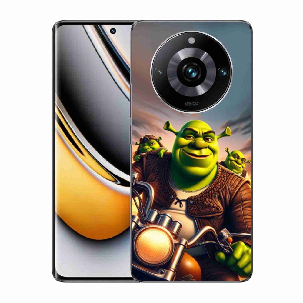 Gélový kryt mmCase na Realme 11 Pro/11 Pro+ - shrek na motorke