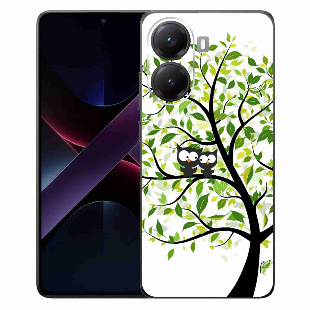 Gélový kryt mmCase na Xiaomi Poco X7 Pro 5G - malej sovy na strome
