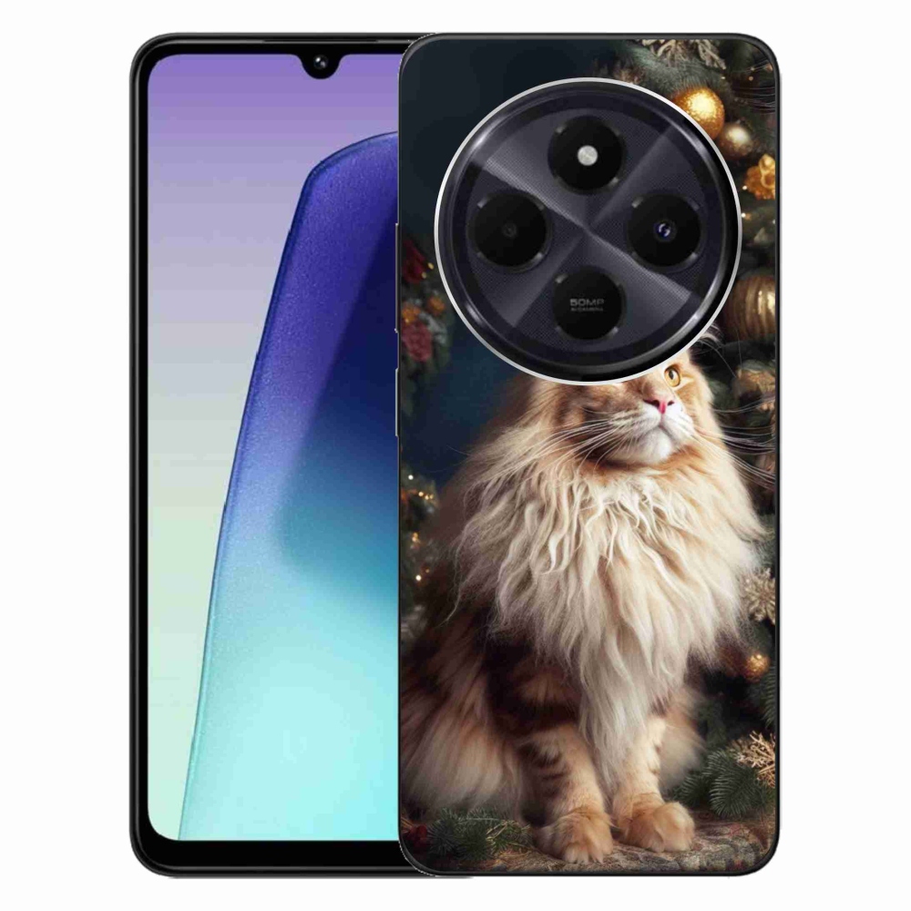 Gélový kryt mmCase na Xiaomi Redmi 14C/Poco C75 - mačka pri stromčeku