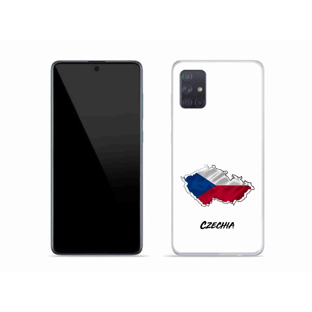 Gélový kryt mmCase na Samsung Galaxy A51 - Czechia biele pozadie