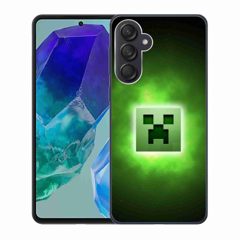 Gélový kryt mmCase na Samsung Galaxy M55 5G - minecraft