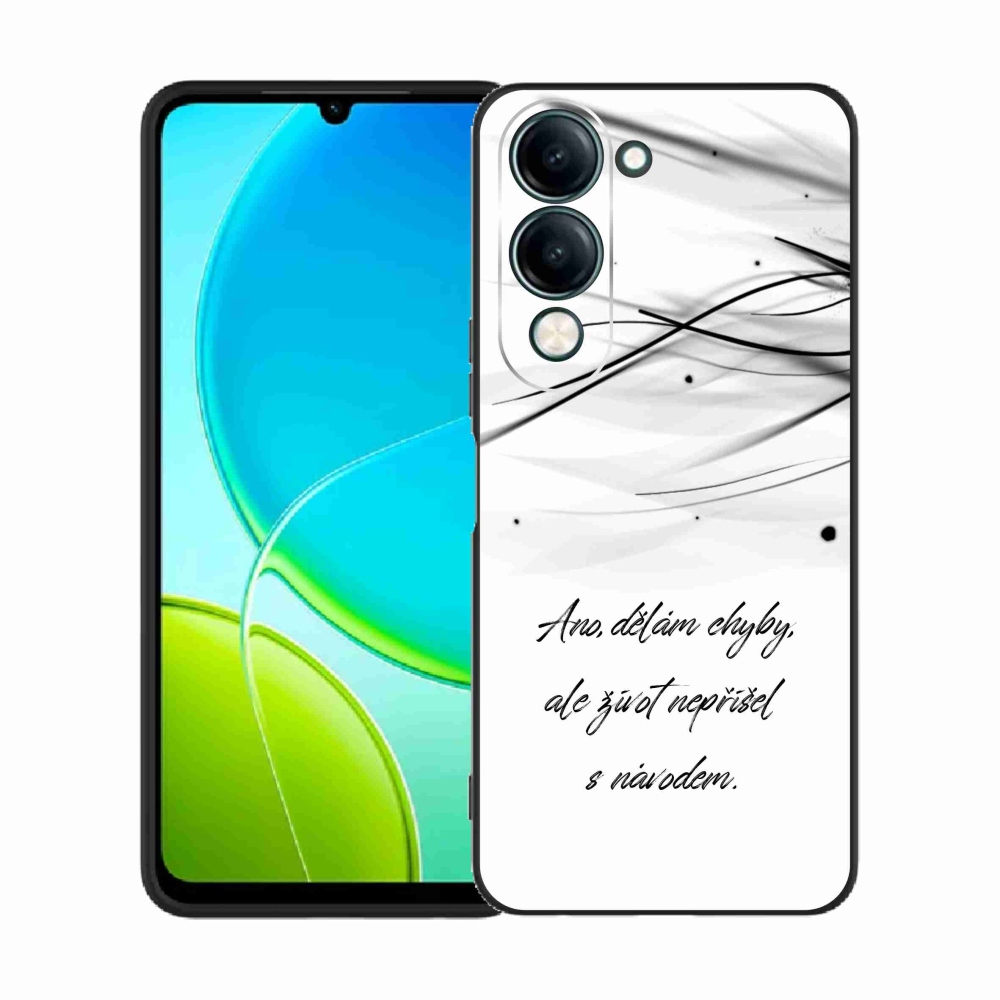 Gélový kryt mmCase na Vivo Y29s 5G - citát biele pozadie