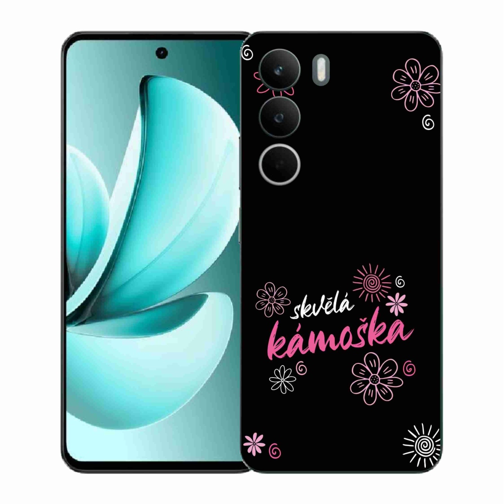 Gélový kryt mmCase na Realme C71 - skvelá kamoška čierne pozadie