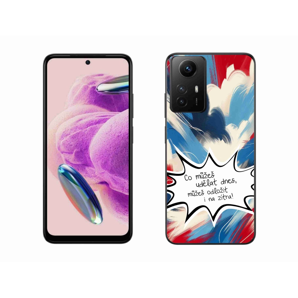 Gélový kryt mmCase na Xiaomi Redmi Note 12S - vtipný text 9 biele pozadie