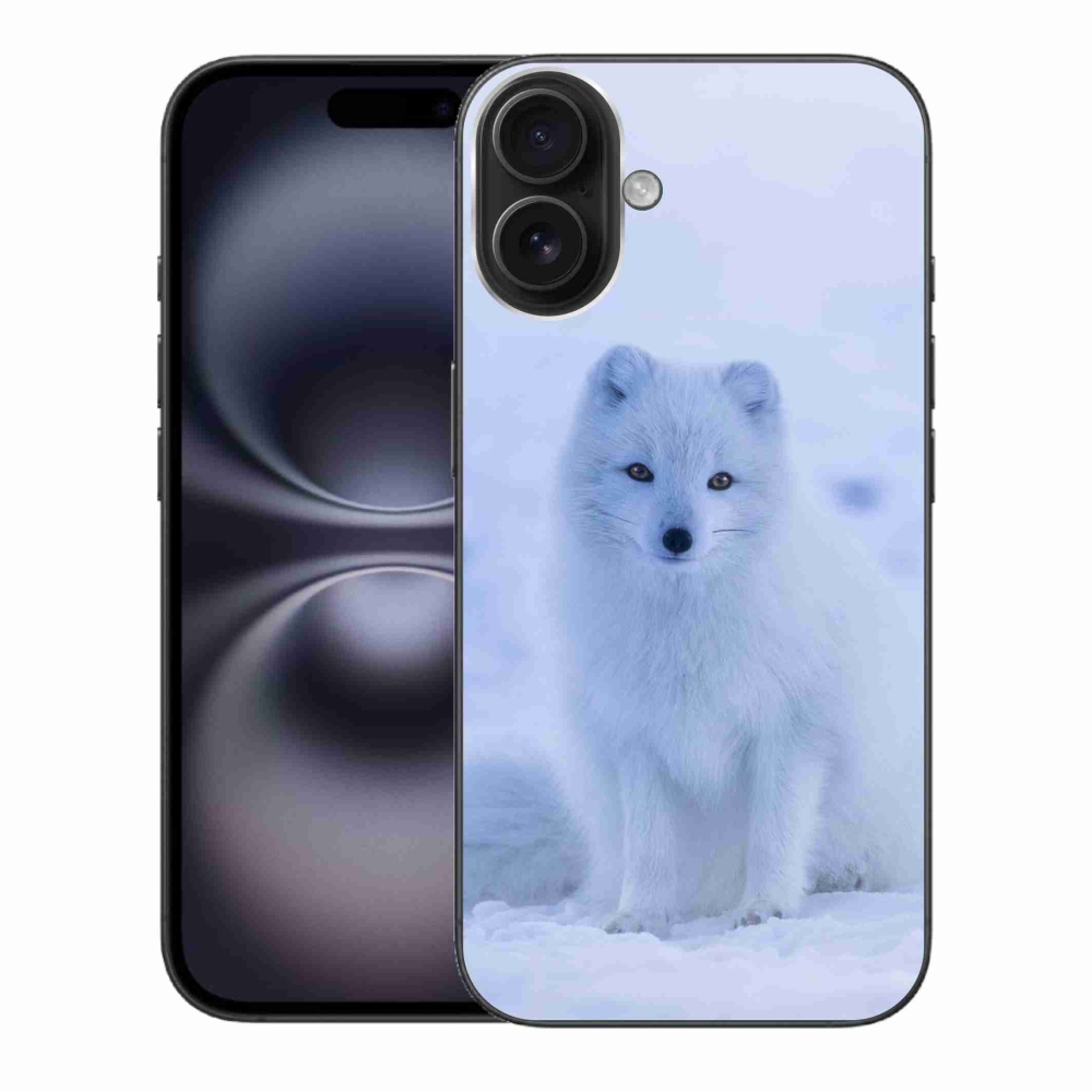 Gélový kryt mmCase na iPhone 16 Plus - polárna líška