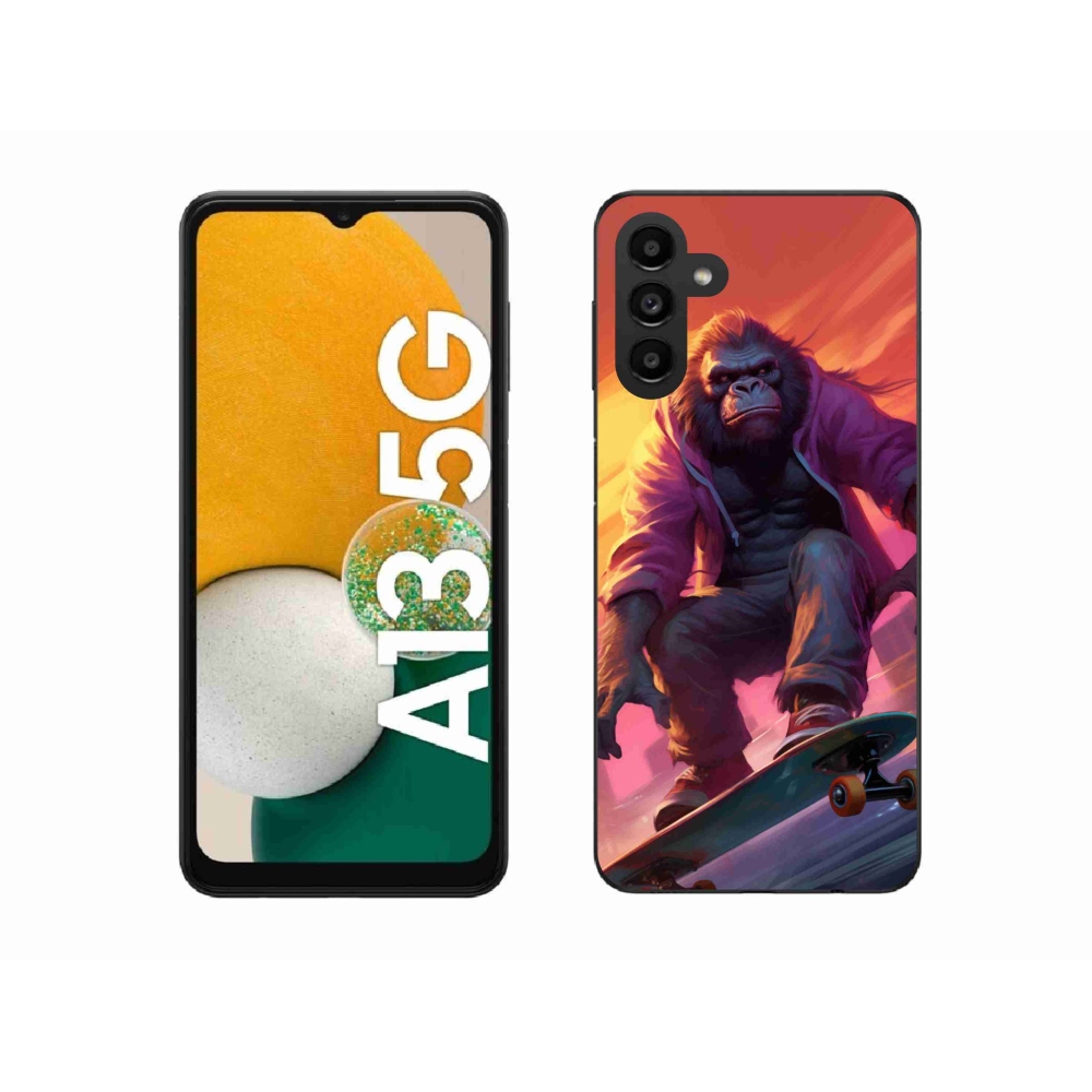 Gélový kryt mmCase na Samsung Galaxy A13 5G - gorila na skateboarde