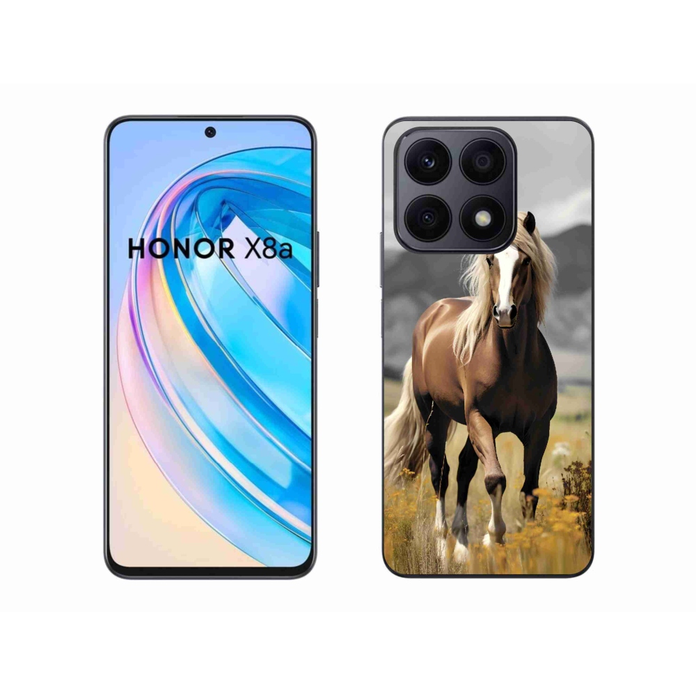 Gélový kryt mmCase na Honor X8a - hnedý kôň 1