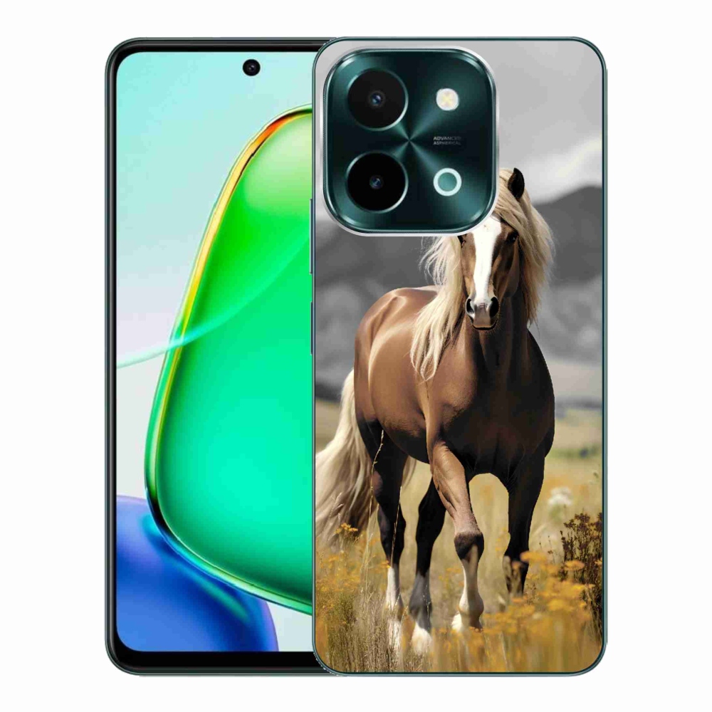 Gélový kryt mmCase na Vivo Y28 - hnedý kôň 1