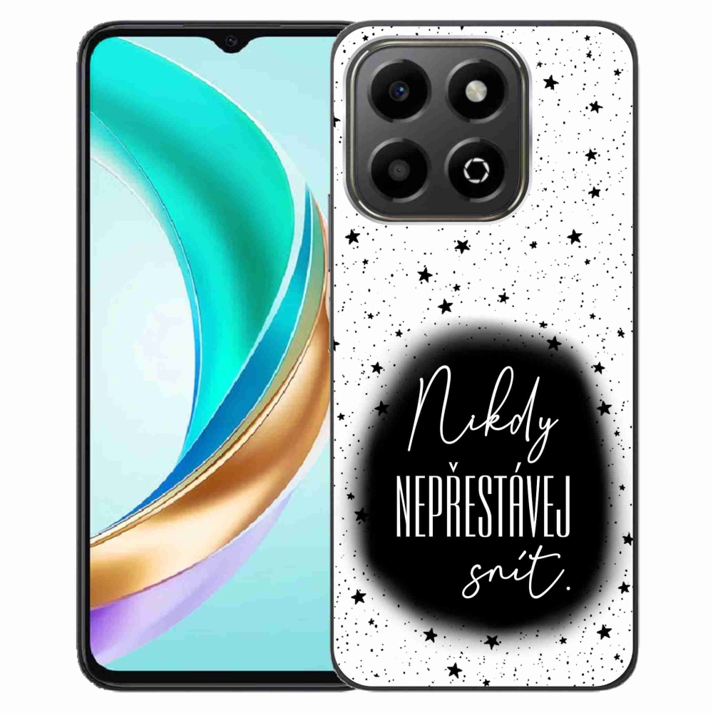 Gélový kryt mmCase na Honor X6b - citát 1 čiernobiele pozadie