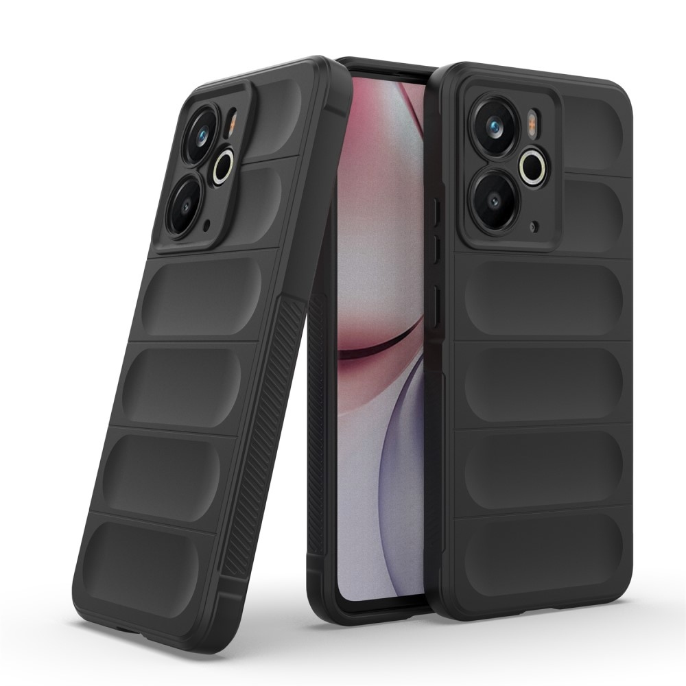 Rugg odolný gélový obal na Realme 14 5G - čierny
