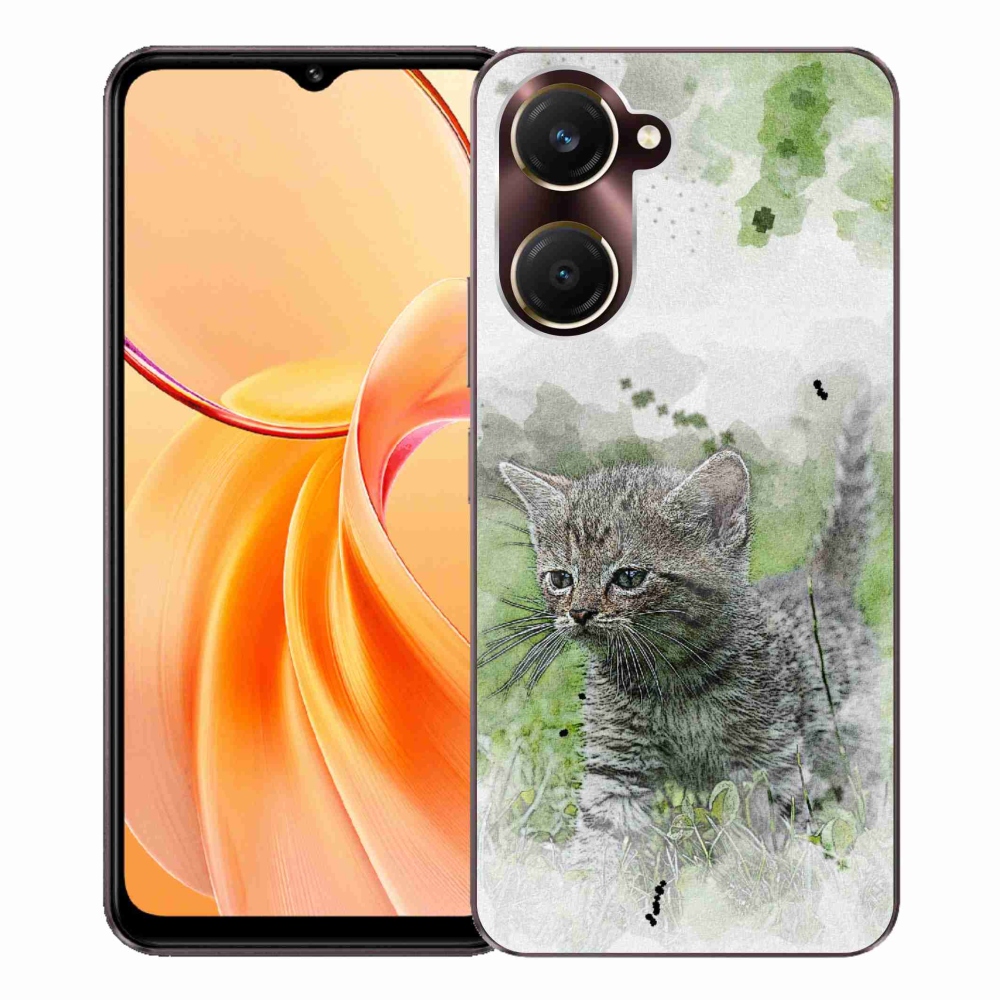 Gélový kryt mmCase na Vivo Y28s 5G - roztomilé mačiatko 1