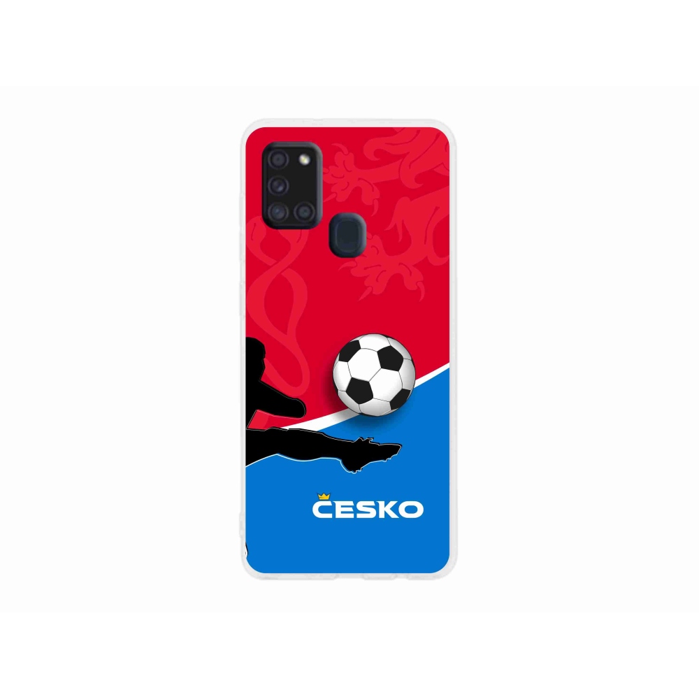 Gélový kryt mmCase na Samsung Galaxy A21s - futbal Česko 2