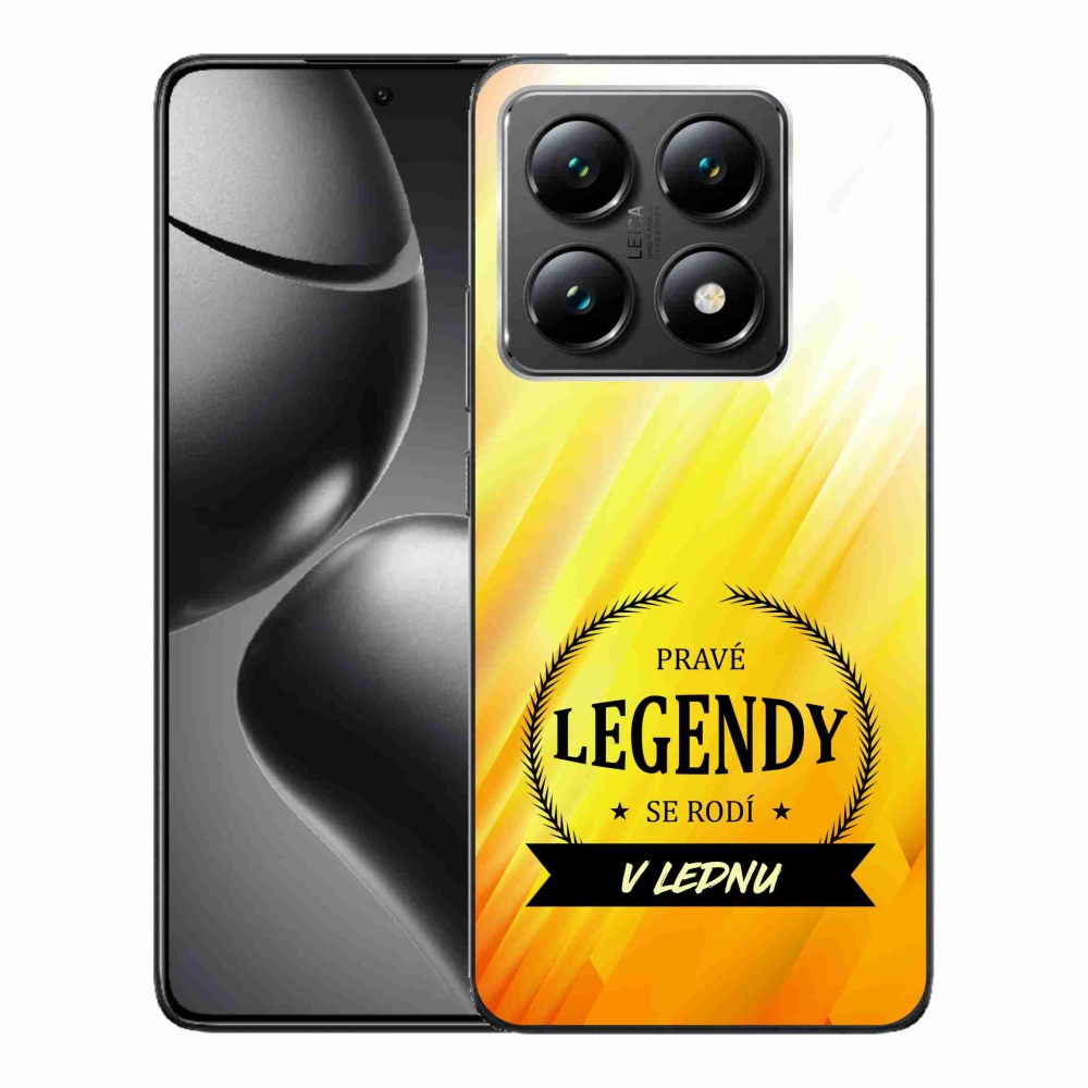 Gélový kryt mmCase na Xiaomi 14T - legendy v januári žlté pozadie