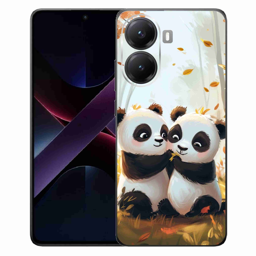 Gélový kryt mmCase na Xiaomi Poco X7 Pro 5G - pandy