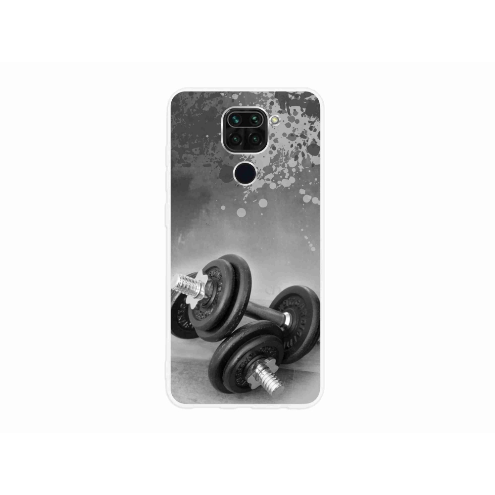 Gélový kryt mmCase na Xiaomi Redmi Note 9 - činky 1