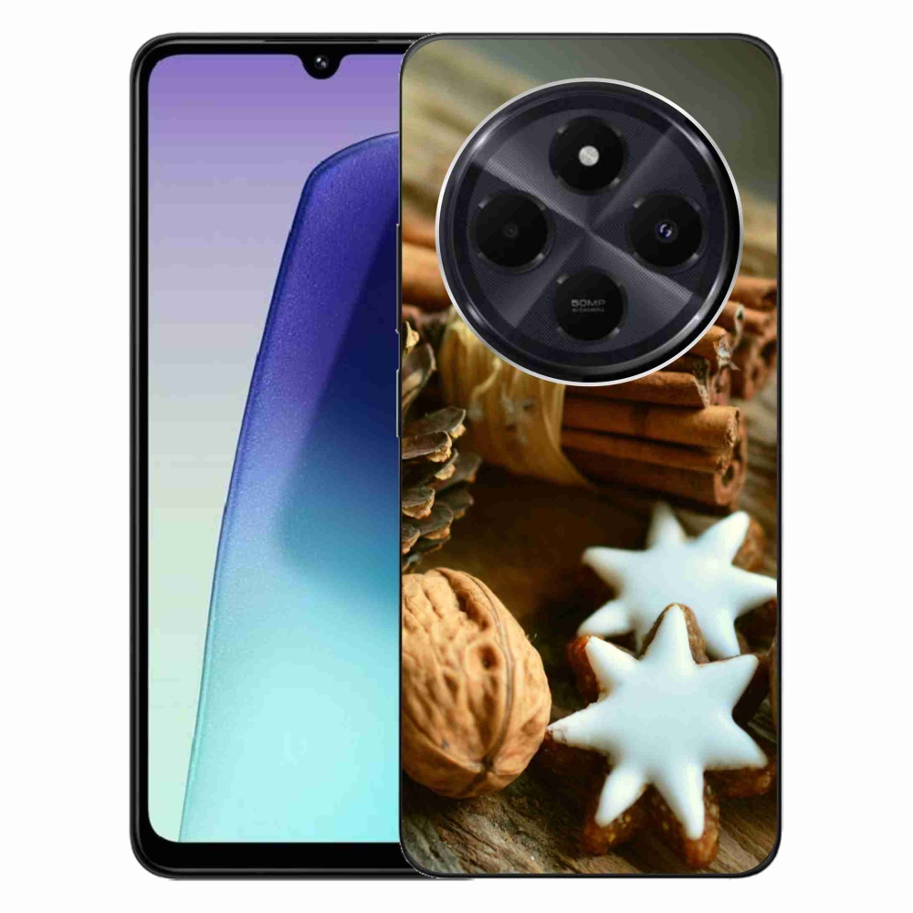 Gélový kryt mmCase na Xiaomi Redmi 14C/Poco C75 - škorica a perníčky