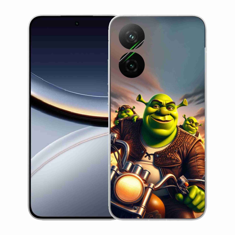 Gélový kryt mmCase na Xiaomi Poco F7 5G - shrek na motorke