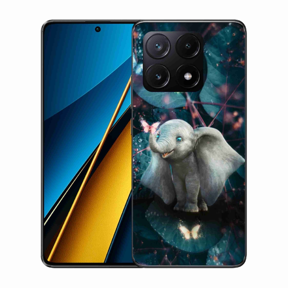 Gélový kryt mmCase na Xiaomi Poco X6 Pro 5G - roztomilý slon