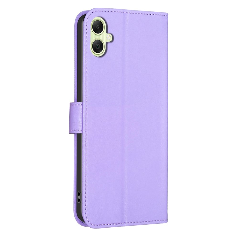 Clover knižkové púzdro na Samsung Galaxy A06 4G - fialové