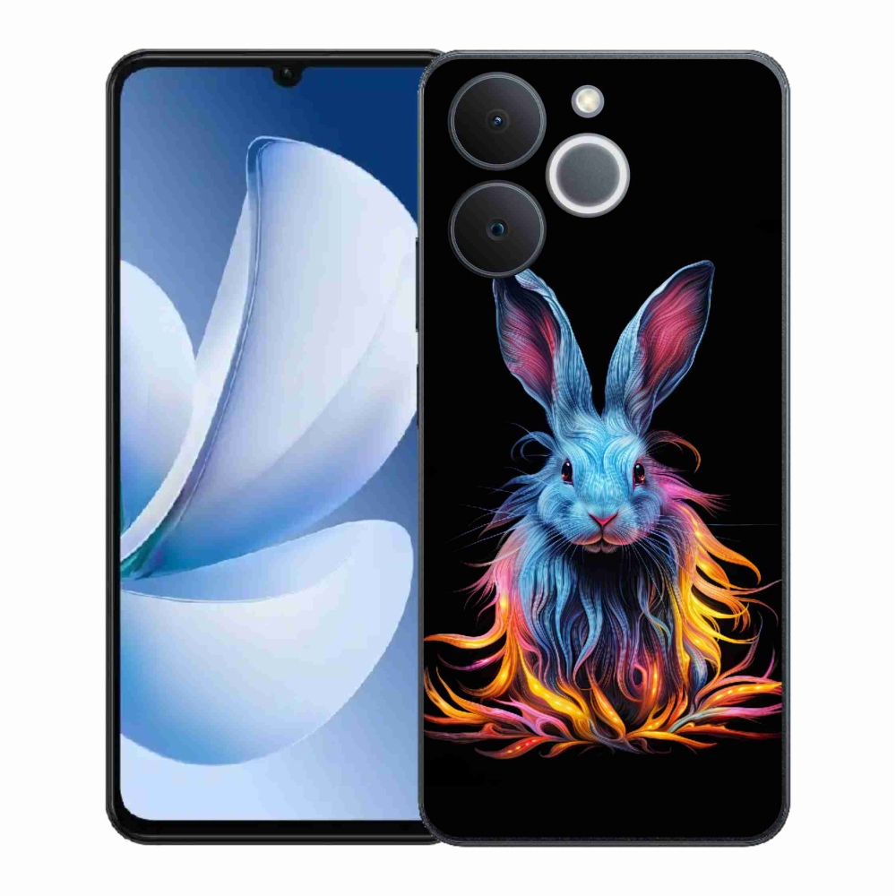 Gélový kryt mmCase na Realme Note 70T - abstraktný zajac