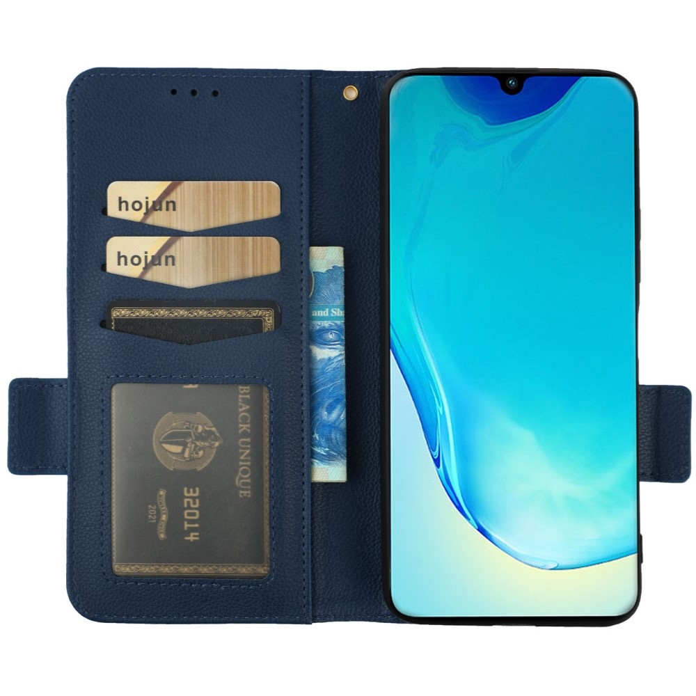 Wallet knižkové púzdro na Vivo X80 Lite - tmavomodré