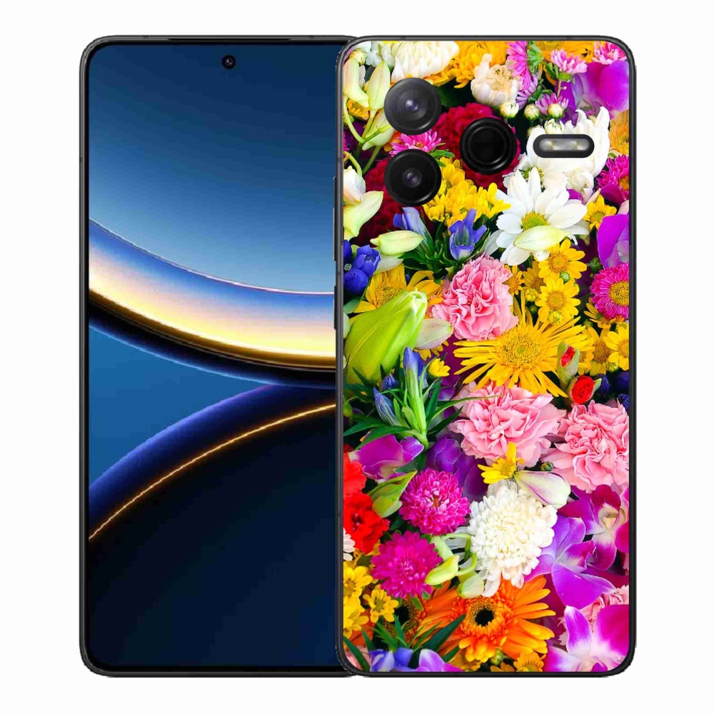 Gélový kryt mmCase na Xiaomi Poco F7 Pro - kvety 12