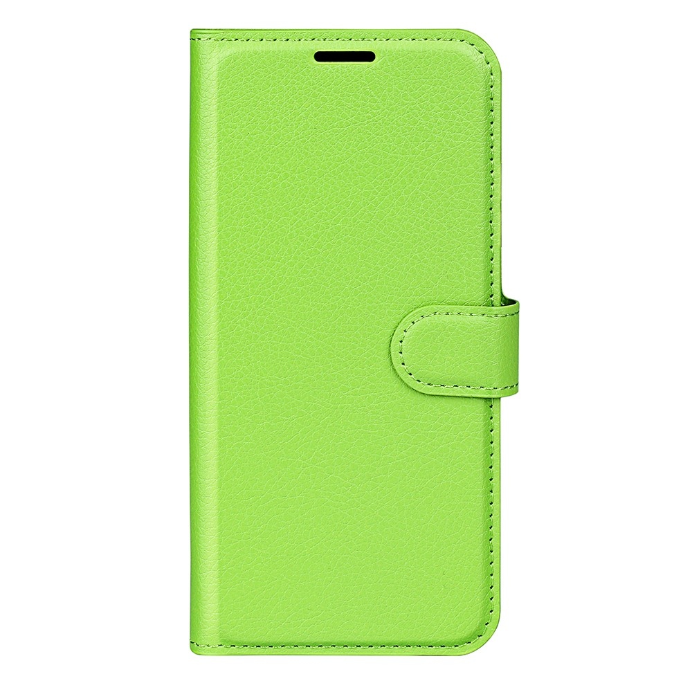 Litchi knižkové púzdro na Samsung Galaxy A06 4G - zelené