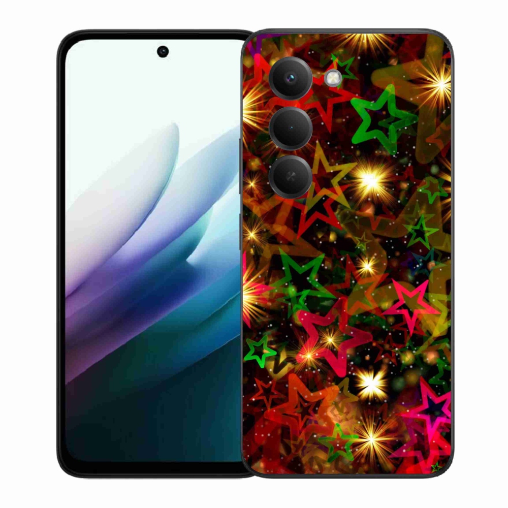 Gélový kryt mmCase na Xiaomi Redmi 15 4G/5G (171mm) - farebné hviezdičky
