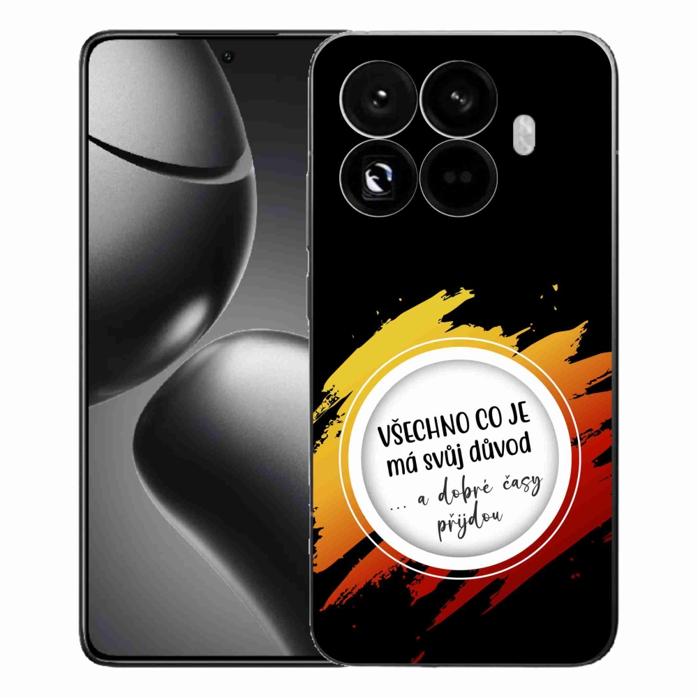 Gélový kryt mmCase na Xiaomi 15T Pro - citát 3 čierne pozadie