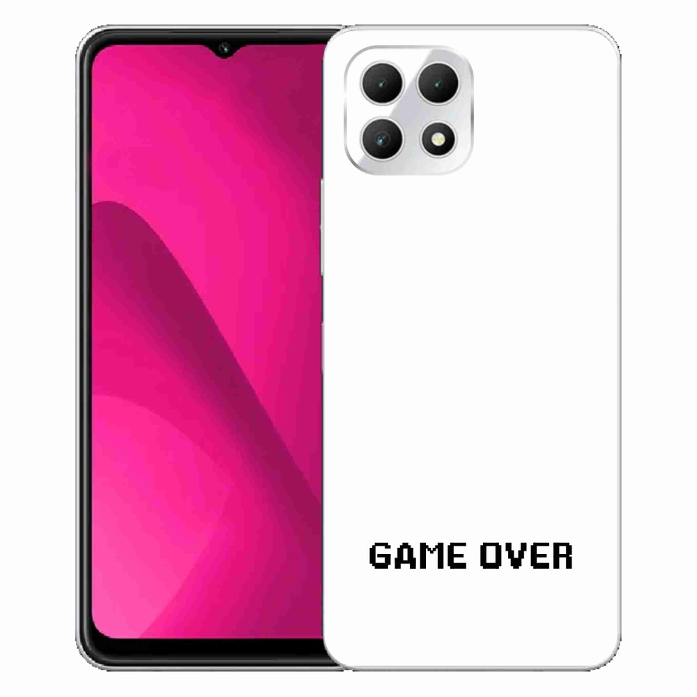 Gélový kryt mmCase na T-Mobile T Phone 2 - game over biele pozadie