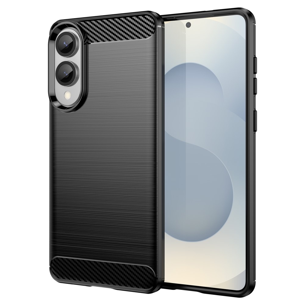 Carbon odolný gélový obal na Samsung Galaxy S25 Edge - čierny