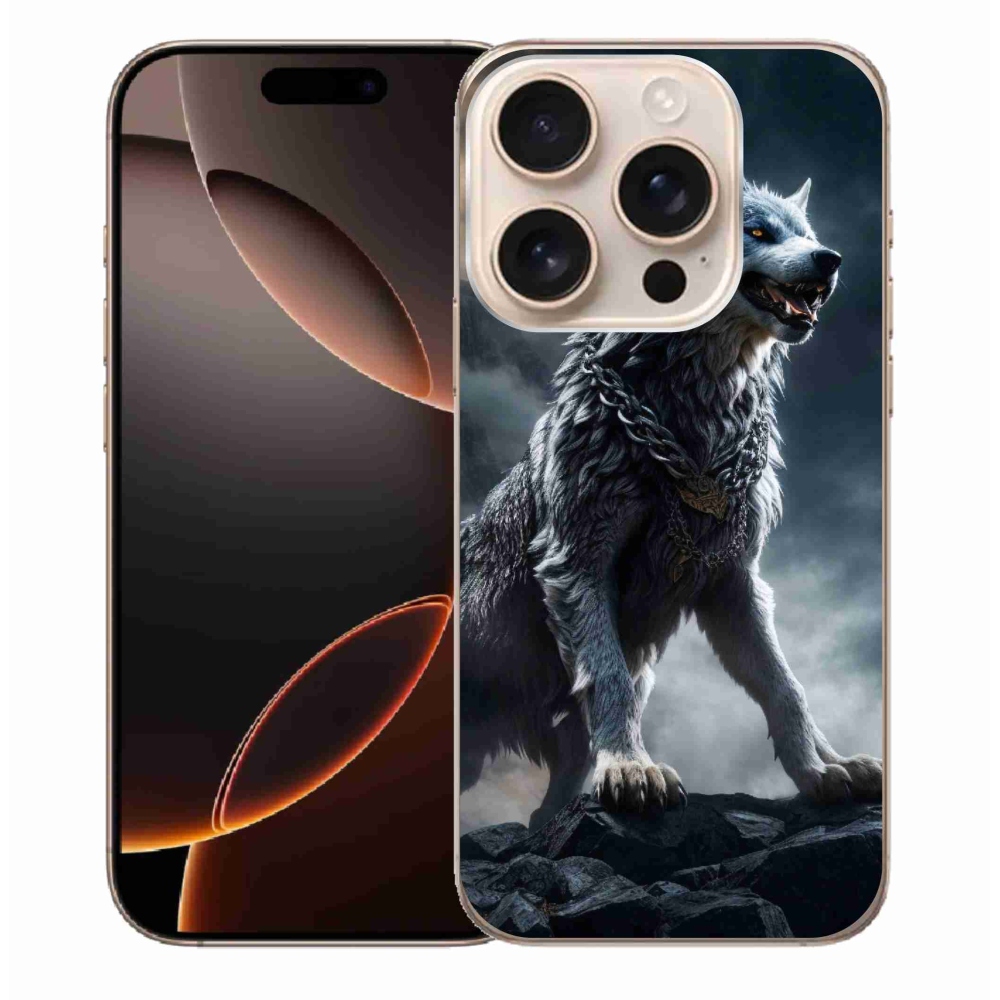 Gélový kryt mmCase na iPhone 16 Pro Max - vlk 1