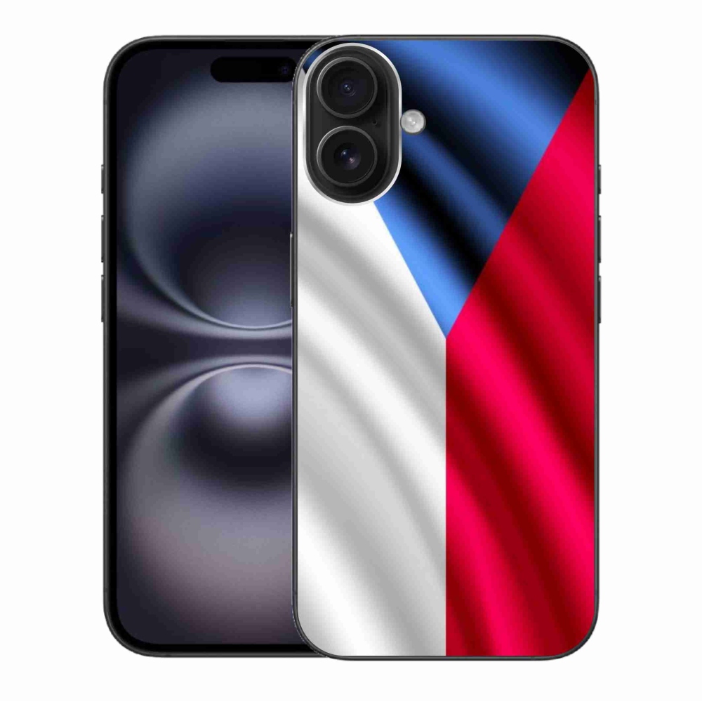 Gélový kryt mmCase na iPhone 16 Plus - česká vlajka