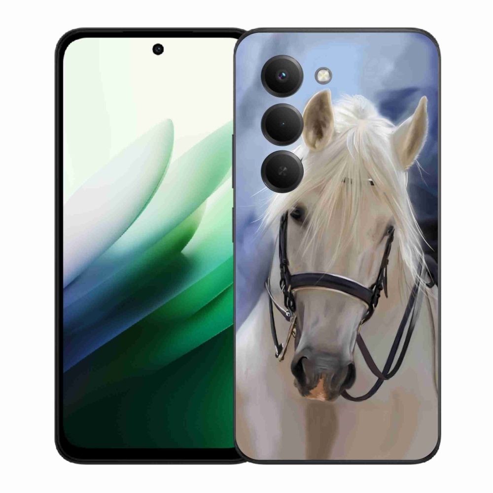 Gélový kryt mmCase na Xiaomi Redmi 15 5G (169mm) - biely kôň