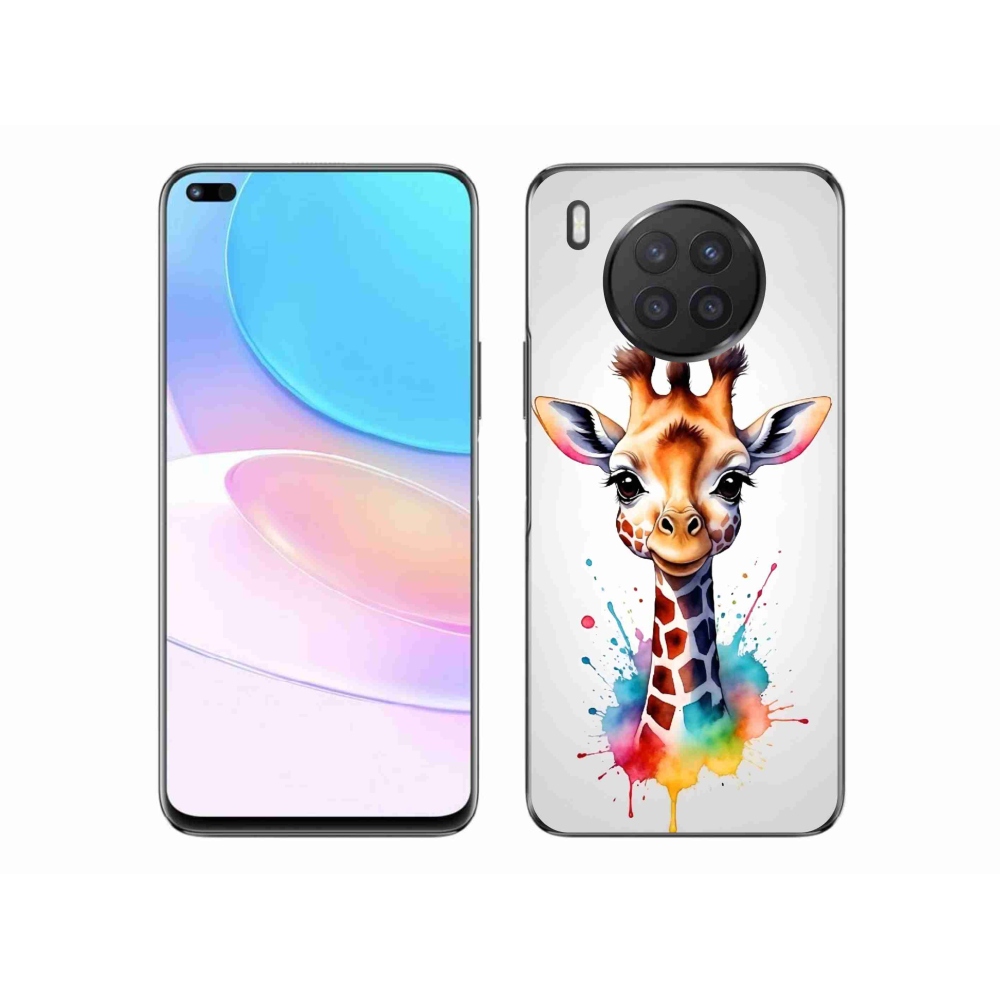 Gelový kryt mmCase na Huawei Nova 8i - žirafa 1