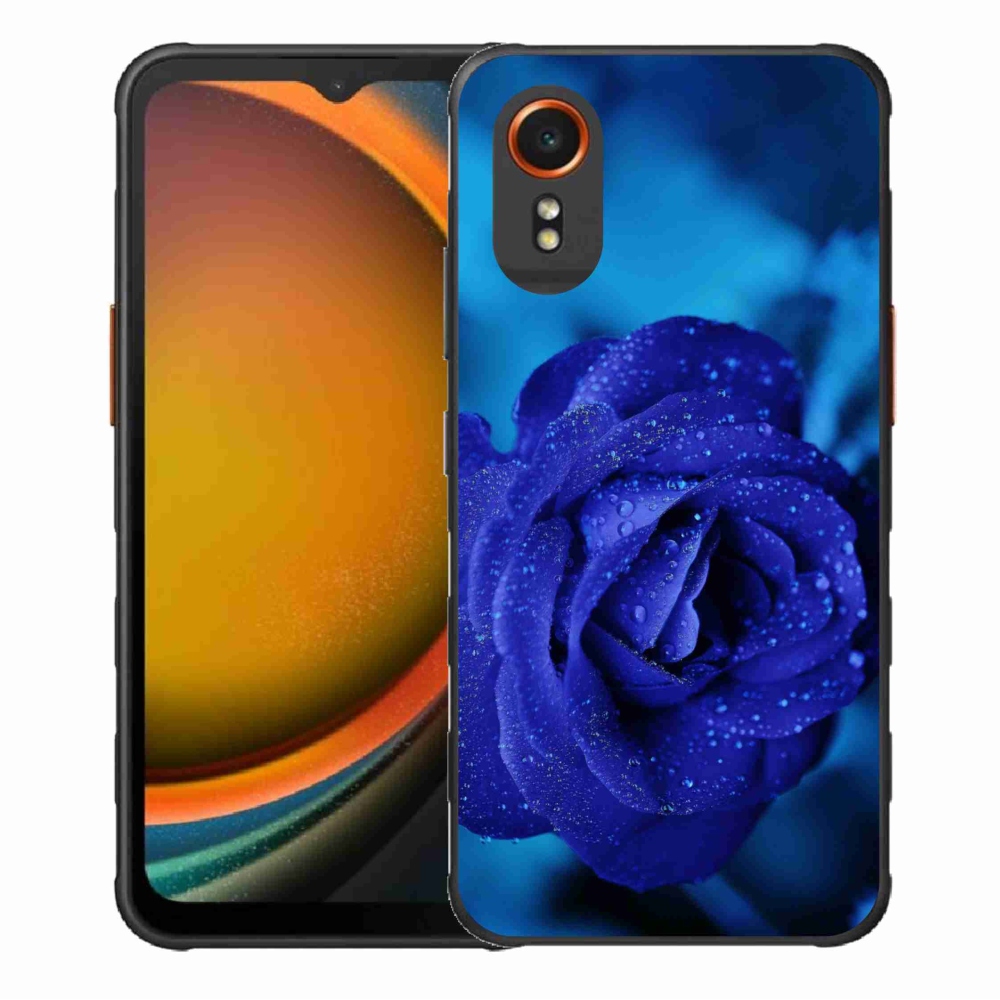 Gélový obal mmCase na Samsung Galaxy Xcover 7 - modrá ruža