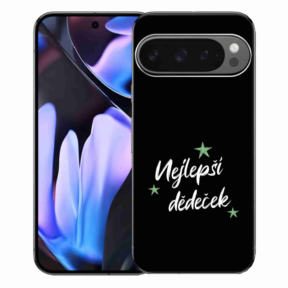 Gélový kryt mmCase na Google Pixel 9 Pro XL - najlepší dedko 2 čierne pozadie