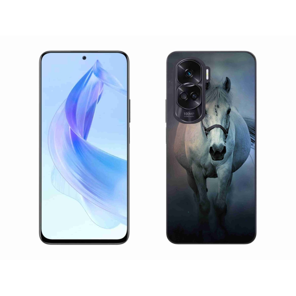 Gélový obal mmCase na Honor 90 Lite - bežiaci biely kôň